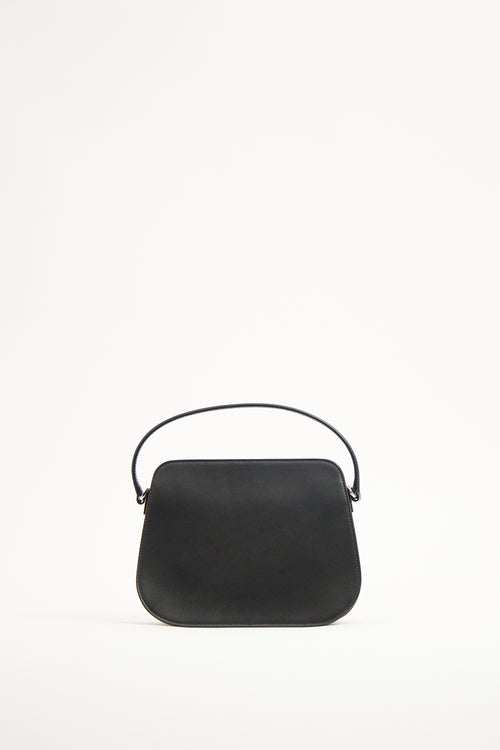 Armani Black Leather Crossbody Bag