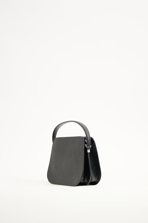 Armani Black Leather Crossbody Bag