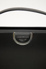 Armani Black Leather Crossbody Bag