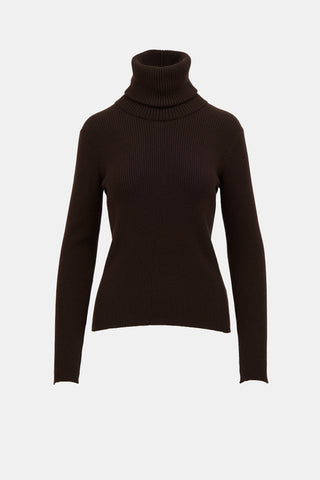Armani Cashmere Rib Knit Top