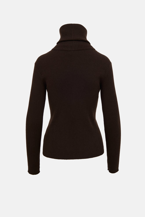 Armani Cashmere Rib Knit Top