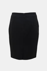 Armani Collezioni Wool Midi Skirt
