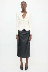 Armani Collezioni Ruffled Blazer