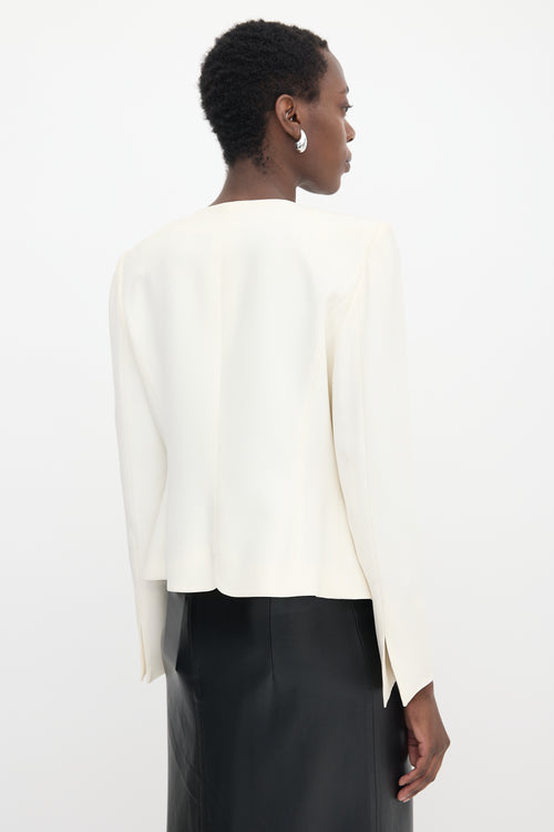 Armani Collezioni Ruffled Blazer