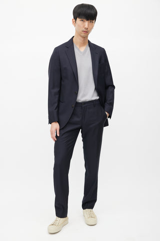 Armani Navy Wool Two Piece Suit