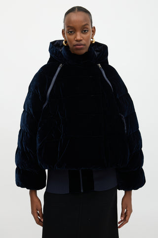 Armani Neve Velvet Puffer Jacket