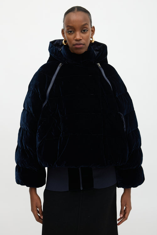 Armani Neve Velvet Puffer Jacket