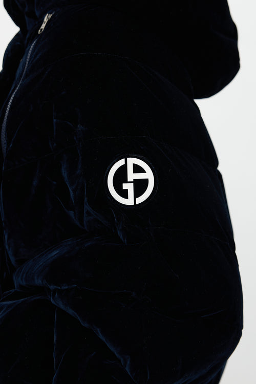 Armani Neve Velvet Puffer Jacket