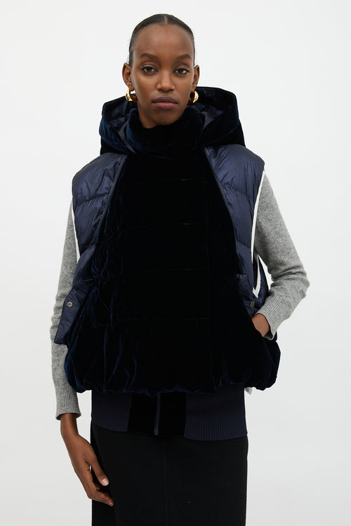 Armani Neve Velvet Puffer Jacket