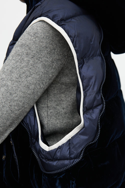 Armani Neve Velvet Puffer Jacket