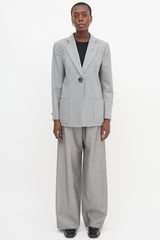 Armani Notched Oversized Blazer
