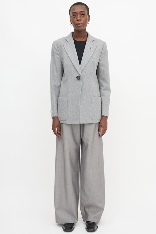 Armani Notched Oversized Blazer