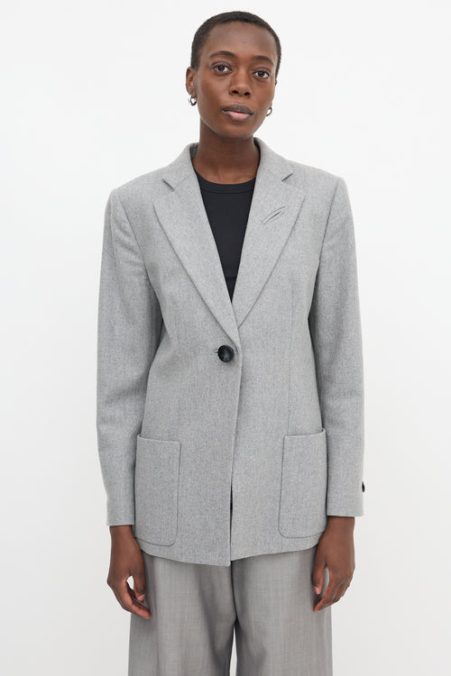 Armani Notched Oversized Blazer