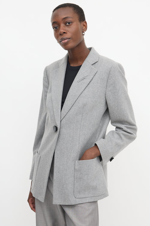 Armani Notched Oversized Blazer