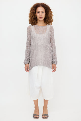 Armani Open Knit Sweater