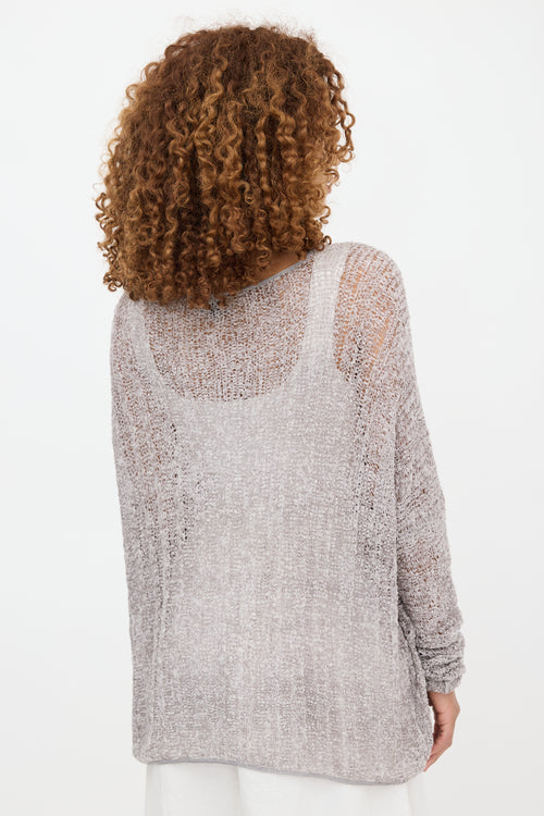 Armani Open Knit Sweater