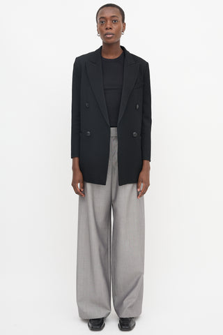 Armani Peak Double Breasted Blazer