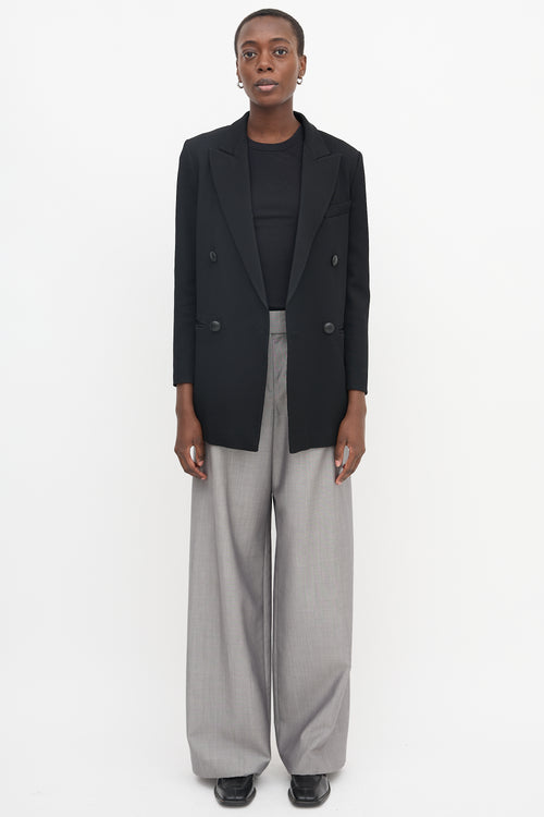 Armani Peak Double Breasted Blazer