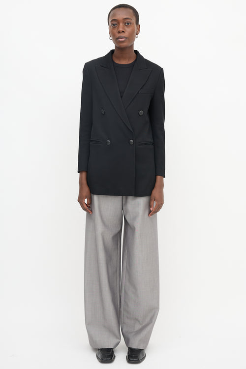 Armani Peak Double Breasted Blazer