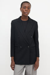 Armani Peak Double Breasted Blazer