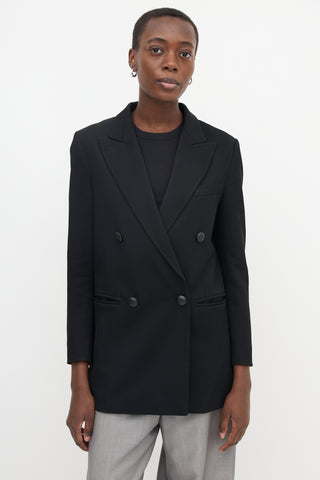 Armani Peak Double Breasted Blazer