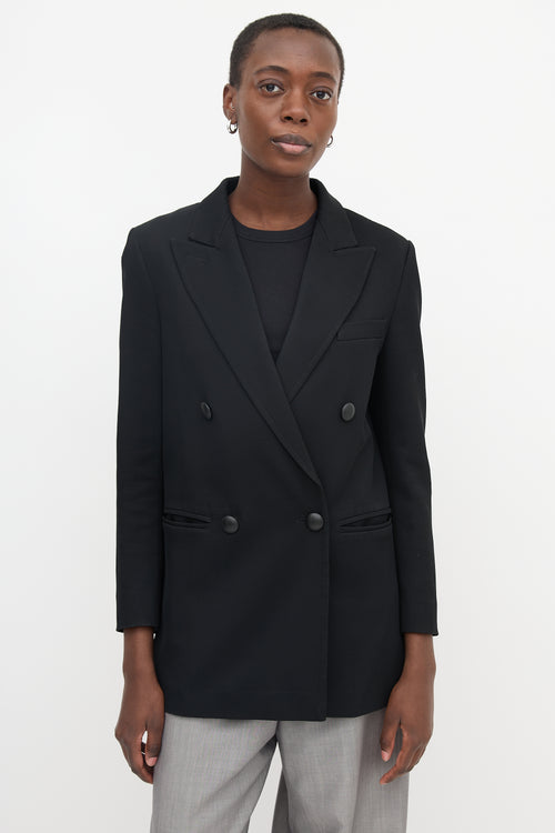 Armani Peak Double Breasted Blazer