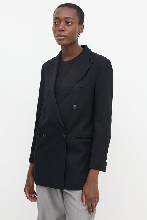 Armani Peak Double Breasted Blazer