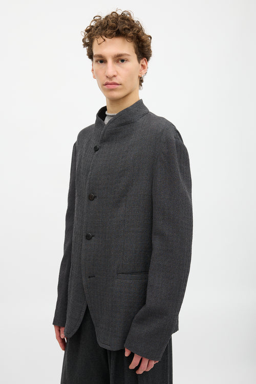 Armani Puckered Stand Collar Jacket