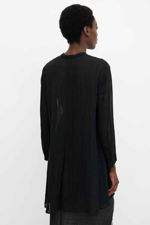 Armani Sheer Embroidered Shirt