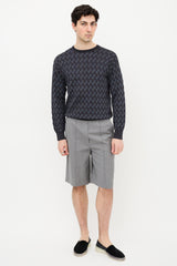 Armani Silk Blend Check Sweater