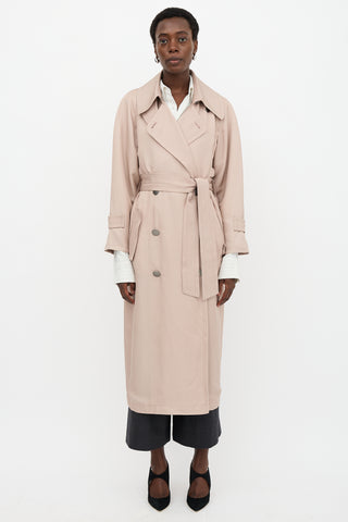 Armani Silk Trench Coat