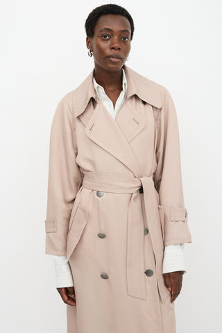 Armani Silk Trench Coat