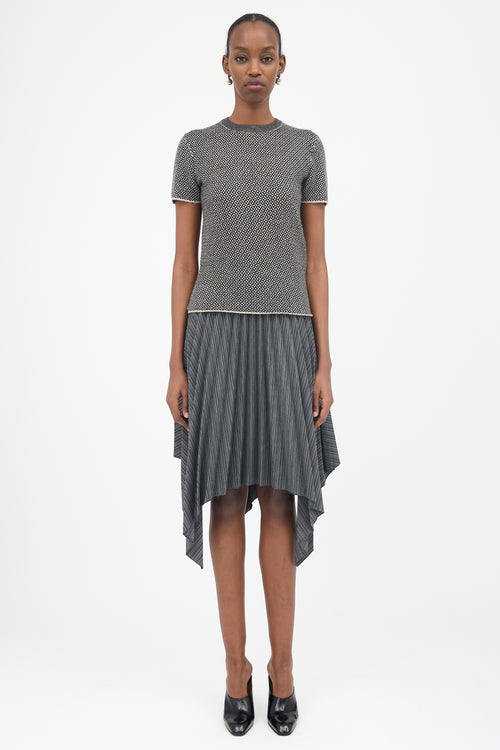 Armani Cashmere Geometric Intarsia Top