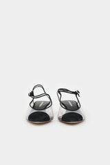 Armani Suede & PVC Slingback Heel