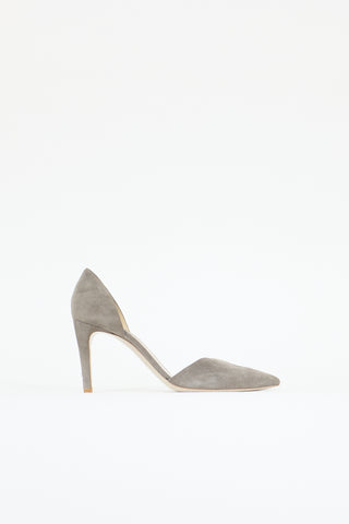 Armani Suede D'Orsay Pump