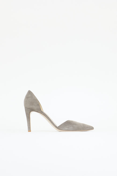 Armani Suede D'Orsay Pump