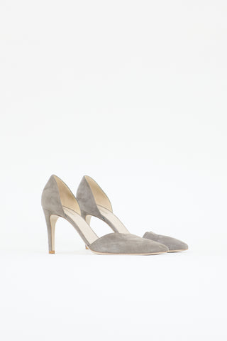 Armani Suede D'Orsay Pump