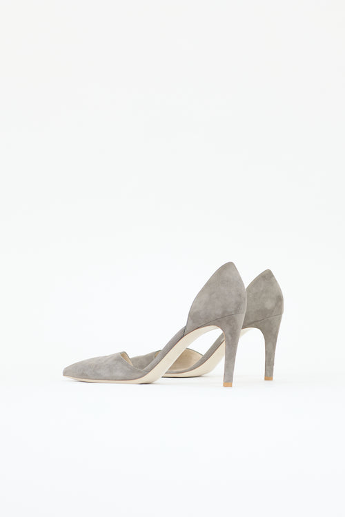 Armani Suede D'Orsay Pump
