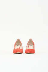 Armani Suede Pointed Toe Pump