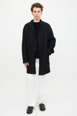 Armani Twill Stand Collar Jacket