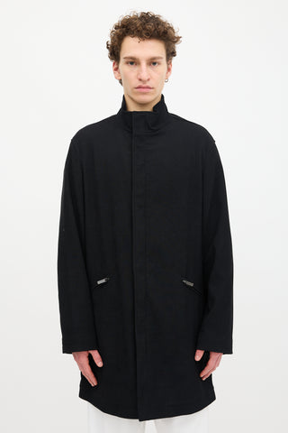 Armani Twill Stand Collar Jacket