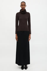 Armani Windowpane Turtleneck Sweater
