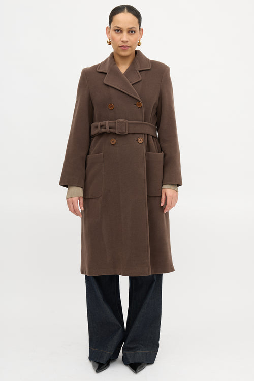 Armani Wool Belted Coat