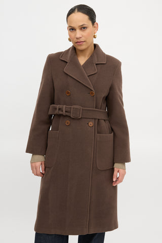 Armani Wool Belted Coat
