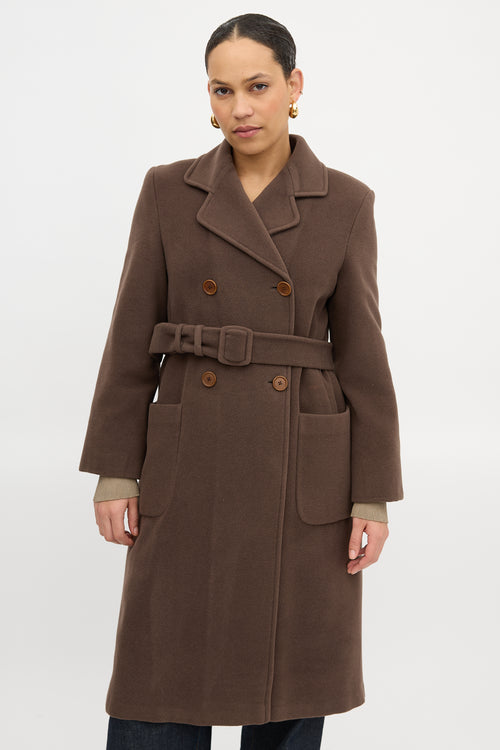Armani Wool Belted Coat
