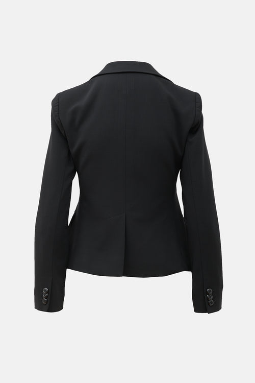 Armani Wool Notched Tailored Blazer