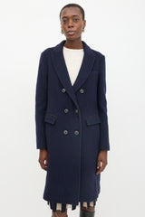 Armani Wool Pinstripe Coat