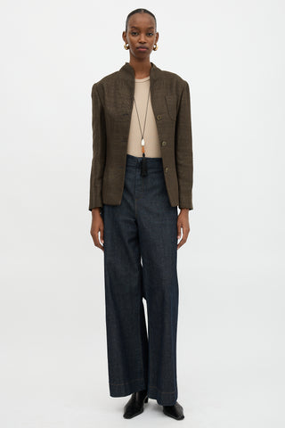 Armani Woven Shawl Collar Jacket