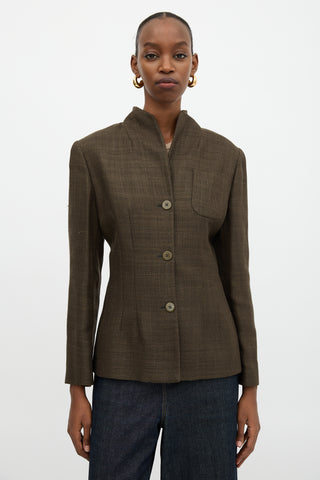 Armani Woven Shawl Collar Jacket