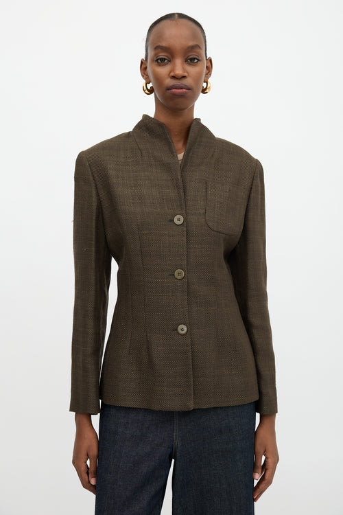 Armani Woven Shawl Collar Jacket